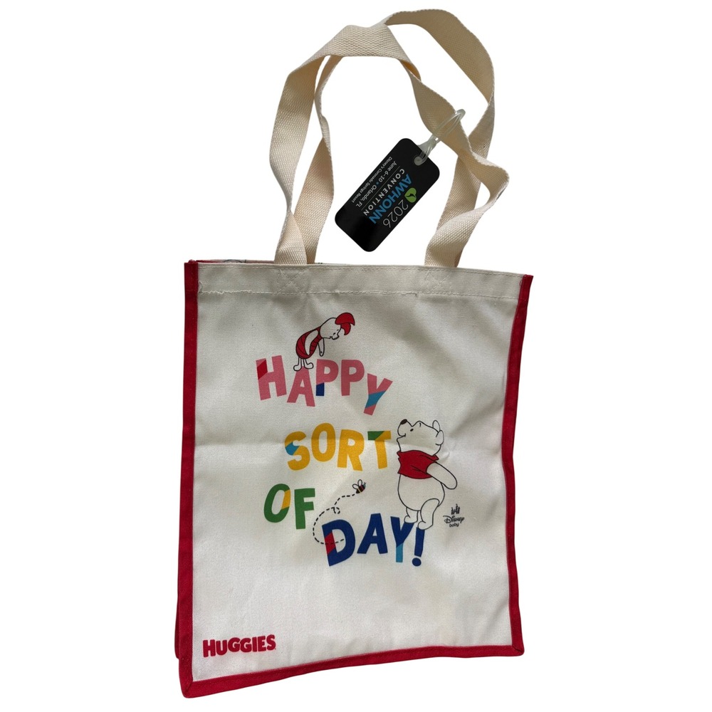 Disney Baby Huggies Winnie the Pooh Canvas ToteBag Happy Sort of Day AWHONN 2026